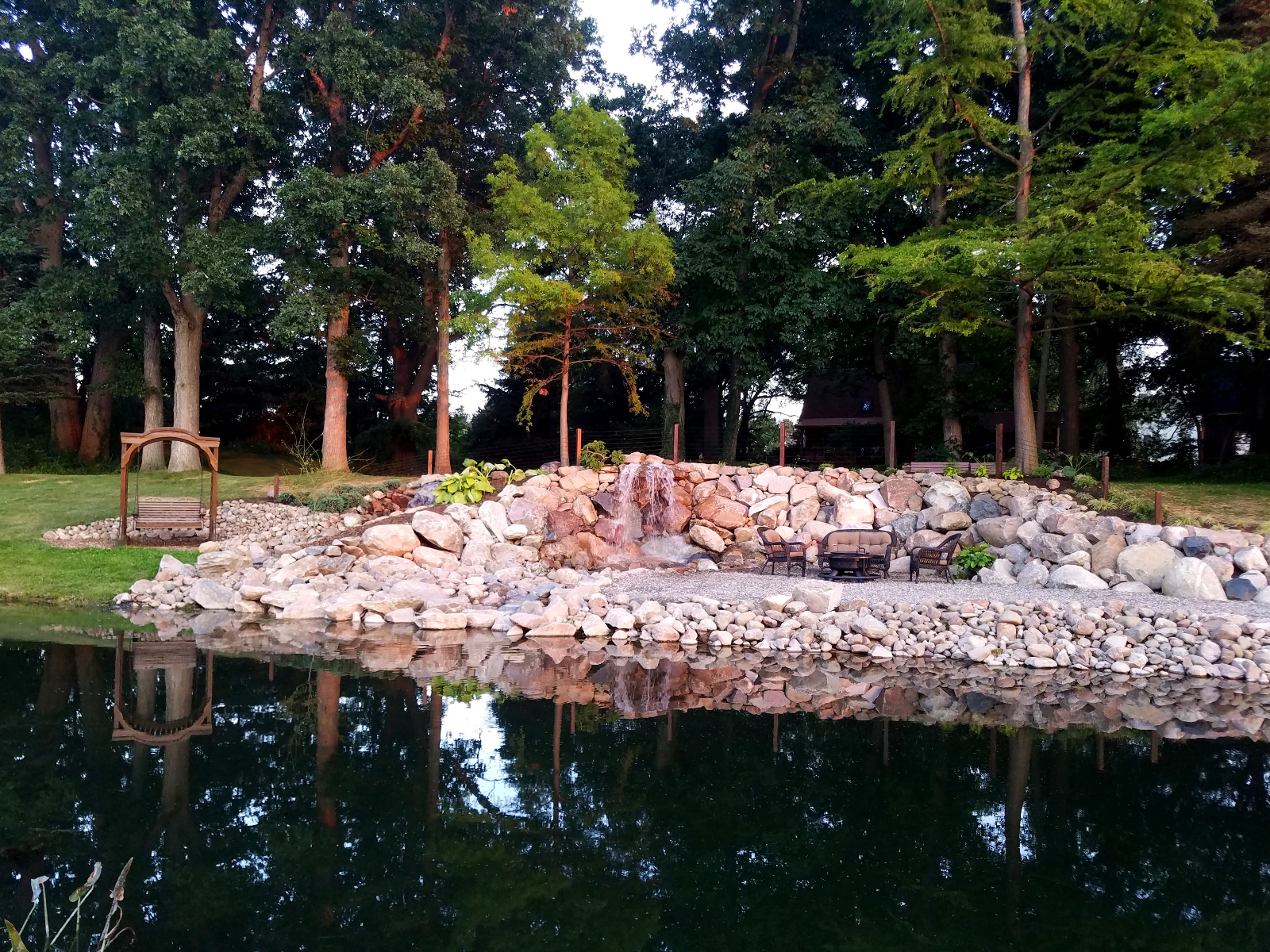The Waterfall at a distance with water turned off